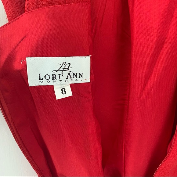 Vintage Lori Ann Montreal Red Cocktail Dress - Picture 6 of 13